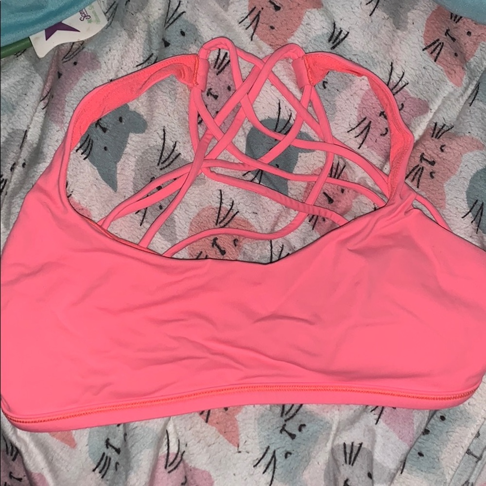 Hardly worn lululemon strappy sports bra